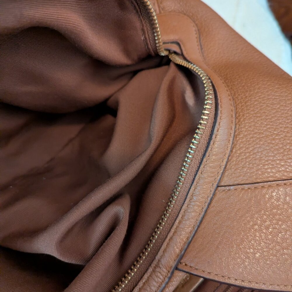 Coach Lexi pebble leather shoulder bag F57545 in mocha - Picture 15 of 15